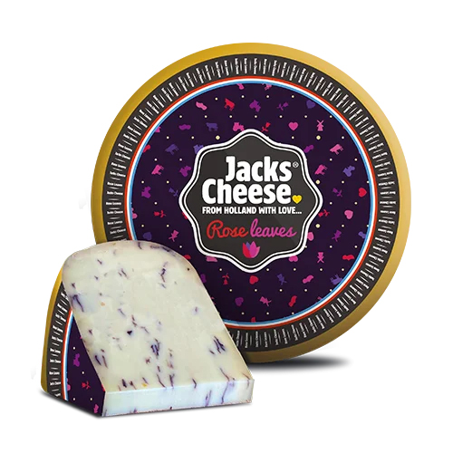 Jacks Cheese 50% f.i.d.m. Rose Leaves