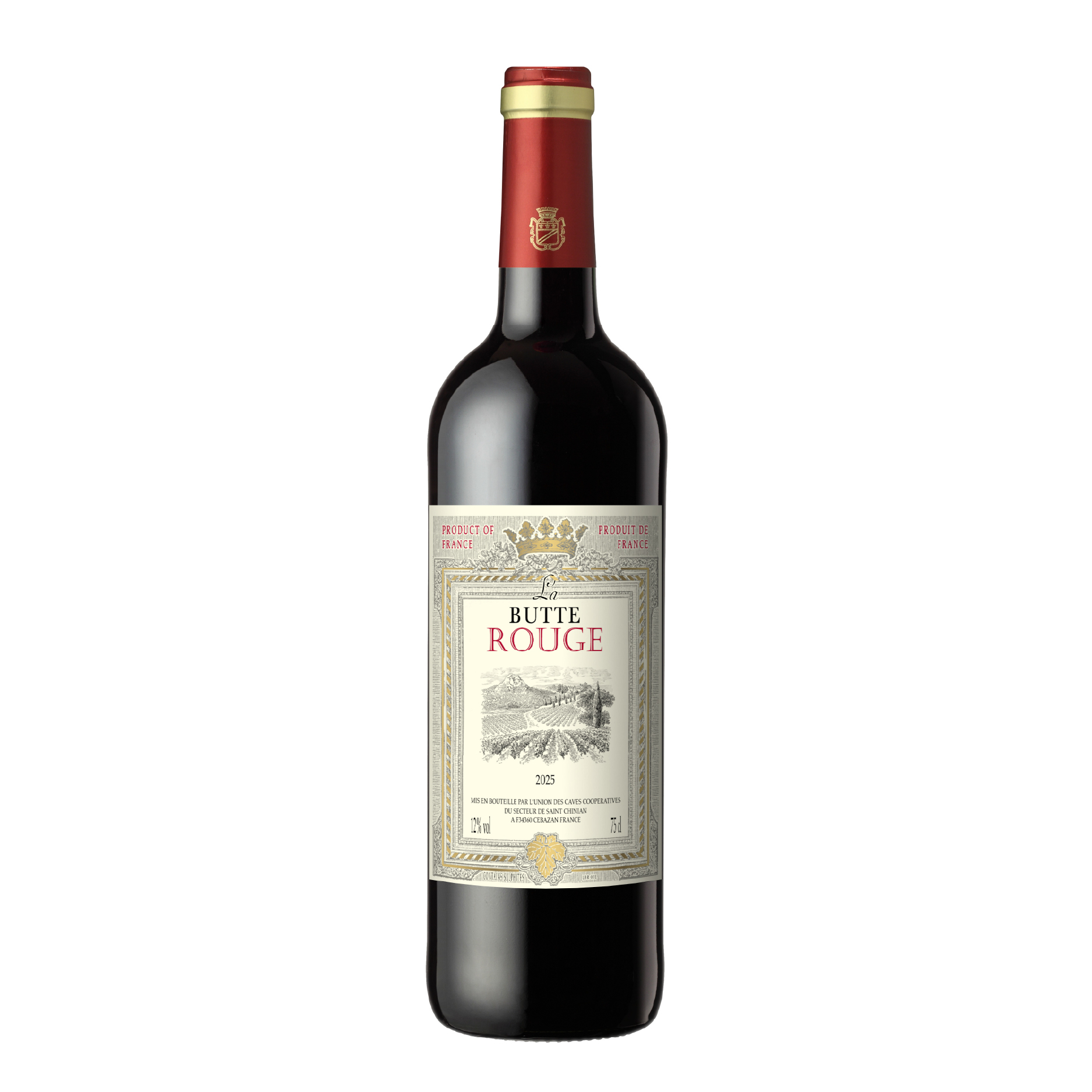 LA BUTTE RED BLENB VIN DE FRANCE